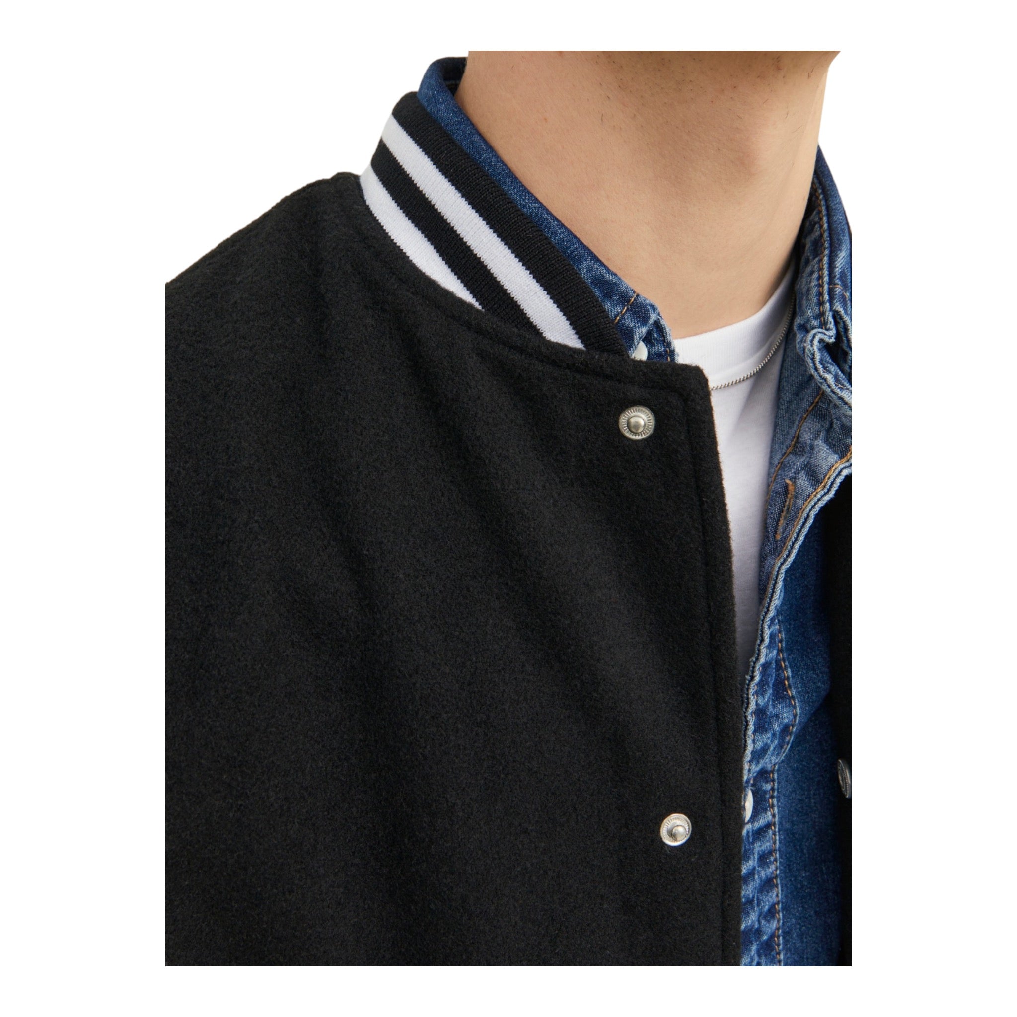 Jack &amp; Jones College Zac Wool Bomber Jacket