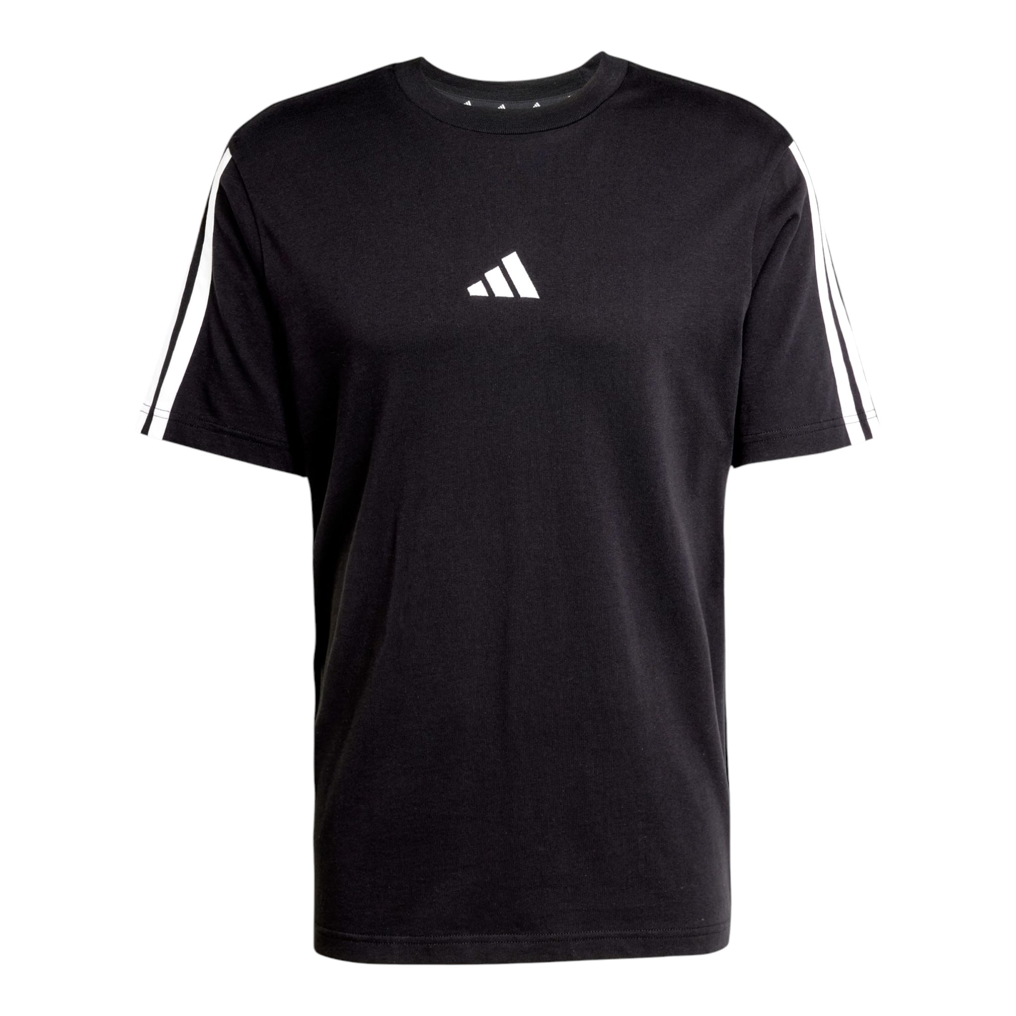 T-Shirt essentials 3 Stripes Jersey Nera JW1949 Adidas