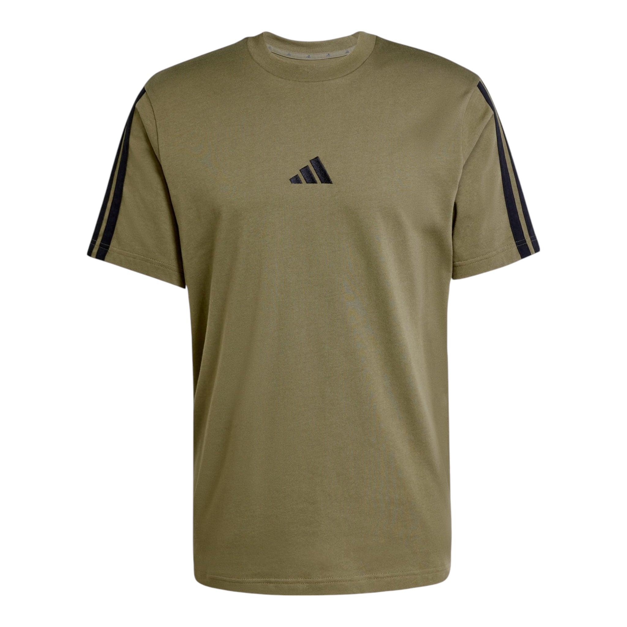 T-Shirt essentials 3 Stripes Jersey Verde JW1947 Adidas