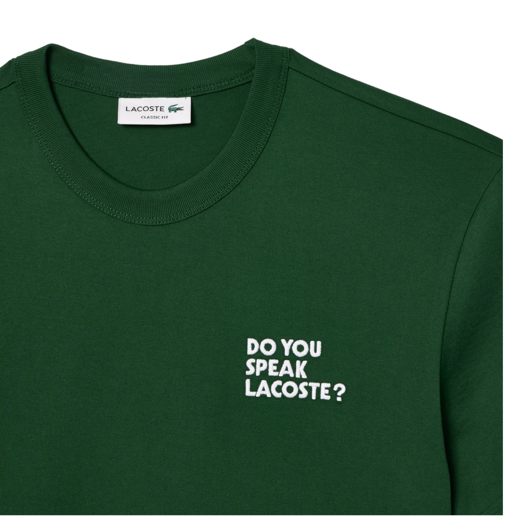 T-Shirt Effetto Piqué Classic Fit Verde TH013300132