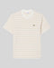 T-Shirt A Righe Beige e Bianco Classic Fit TH0874 00 1RR Lacoste