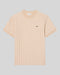 T-Shirt Monogramm In Jacquard Classic Fit Beige e Bianco TH1197 00 8GI Lacoste