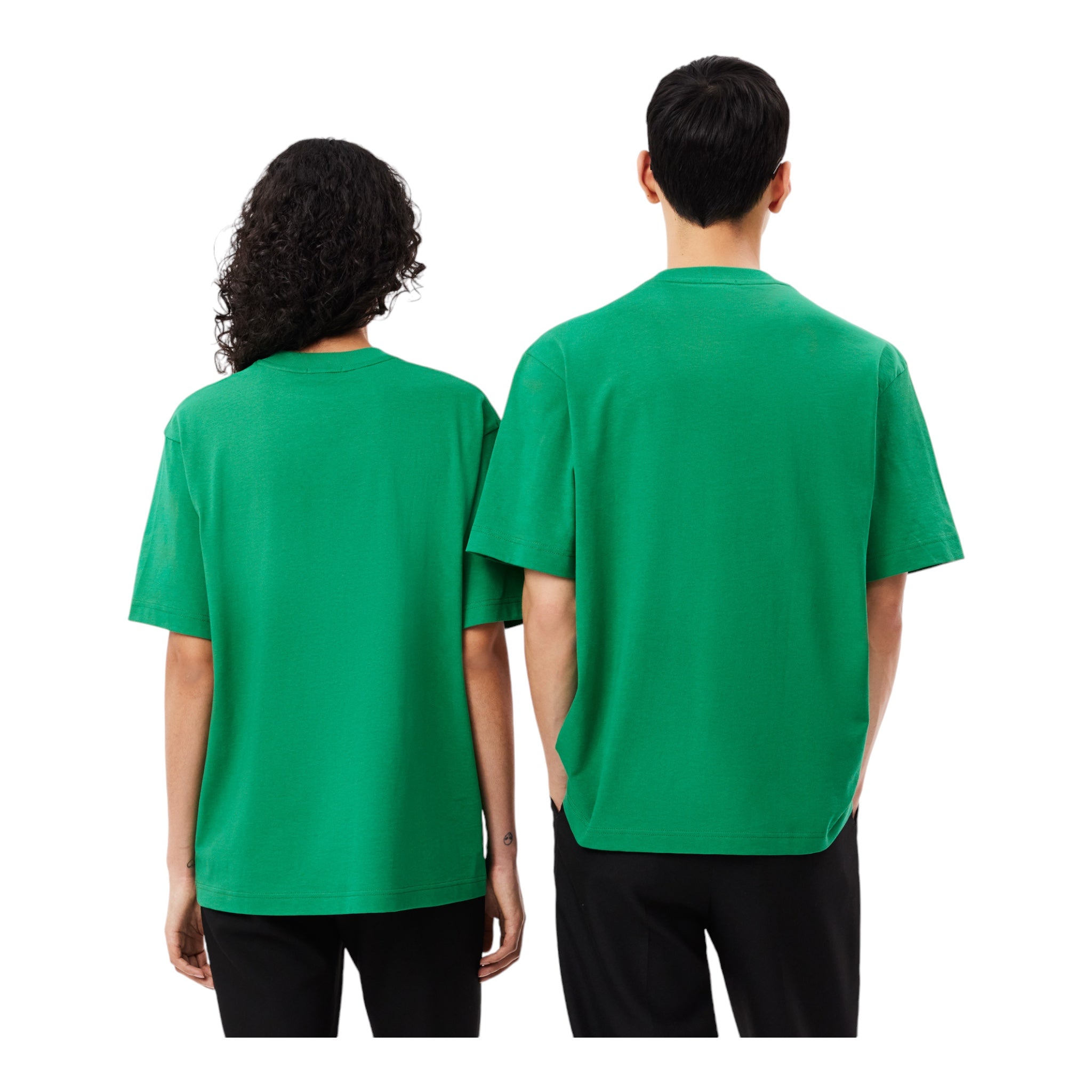 T-Shirt Unisex Loose Fit Jersey Big Logo Verde TH2745 00 LDM Lacoste