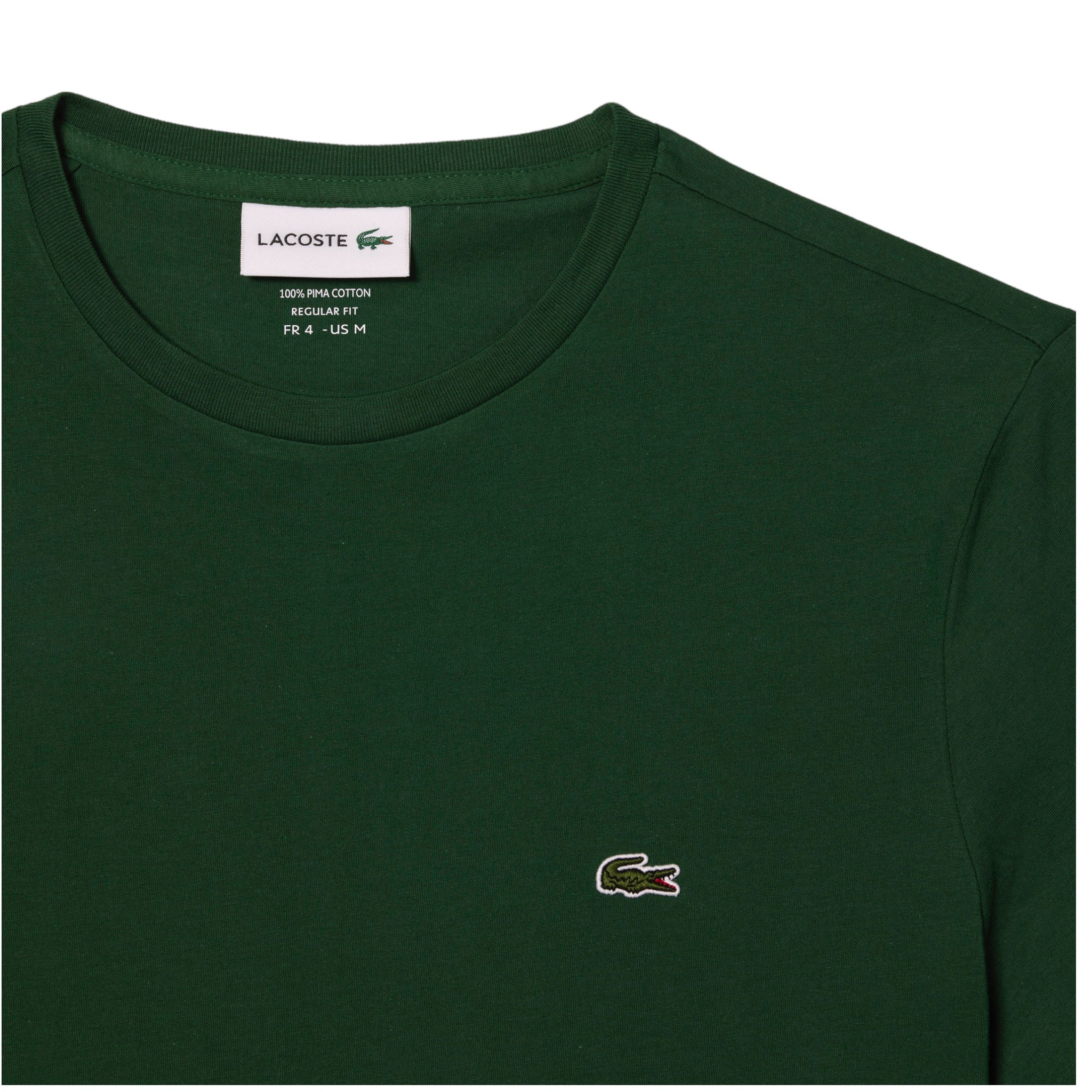 T-Shirt Pima Cotton Regular Fit Verde TH670900132 Lacoste
