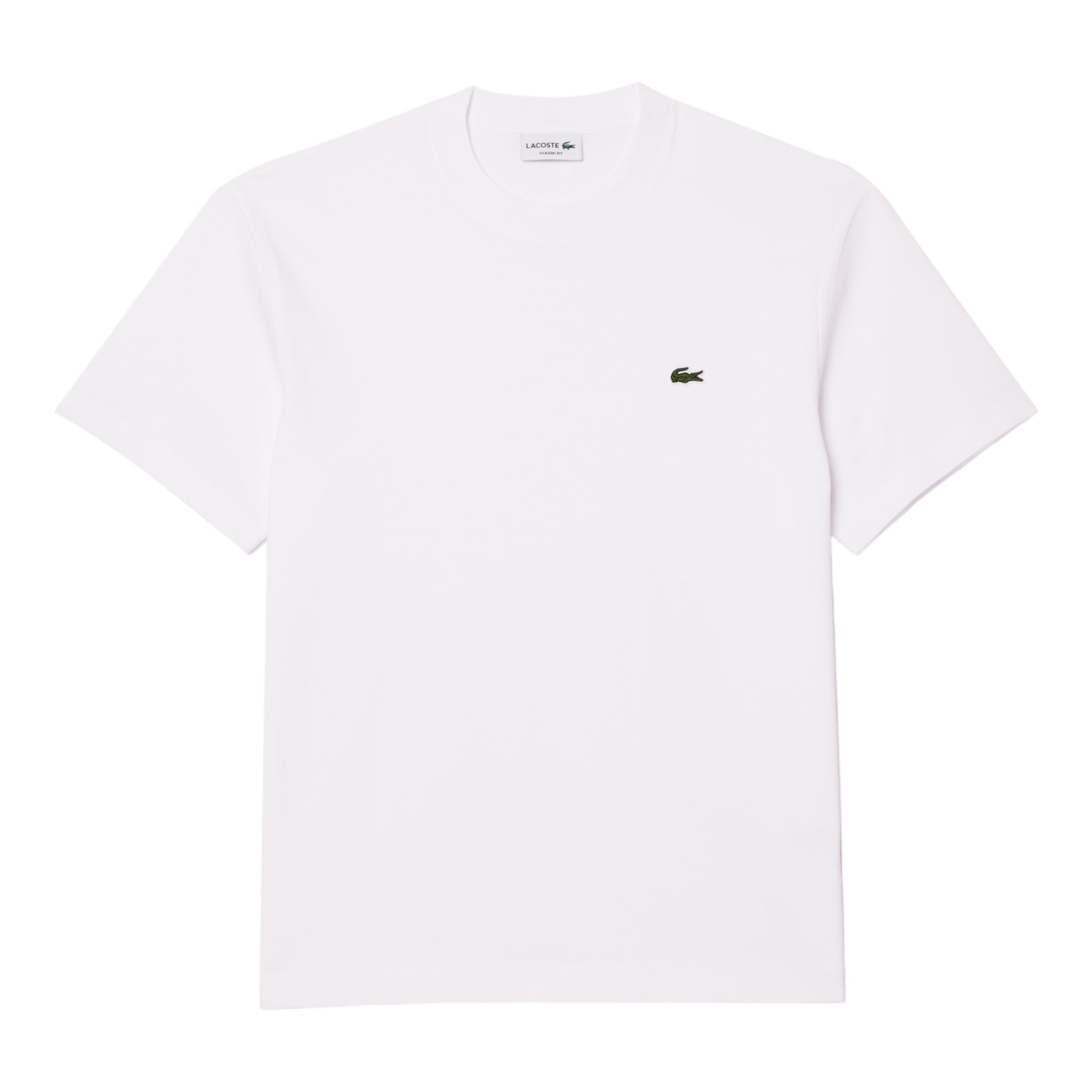 T-Shirt Classic Fit In Jersey Bianco TH731800001 Lacoste