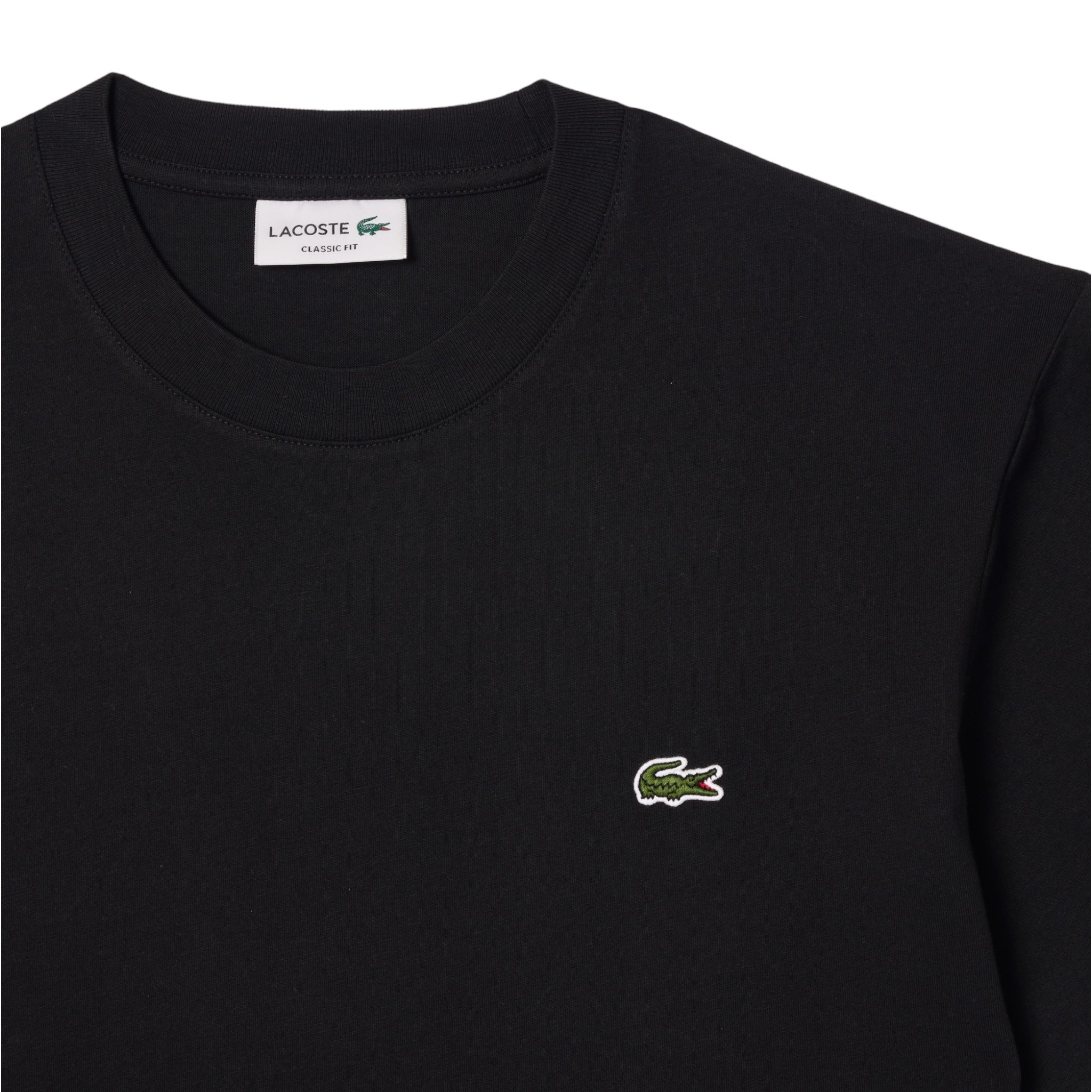 T-Shirt Classic Fit In Jersey Nera TH731800031 Lacoste