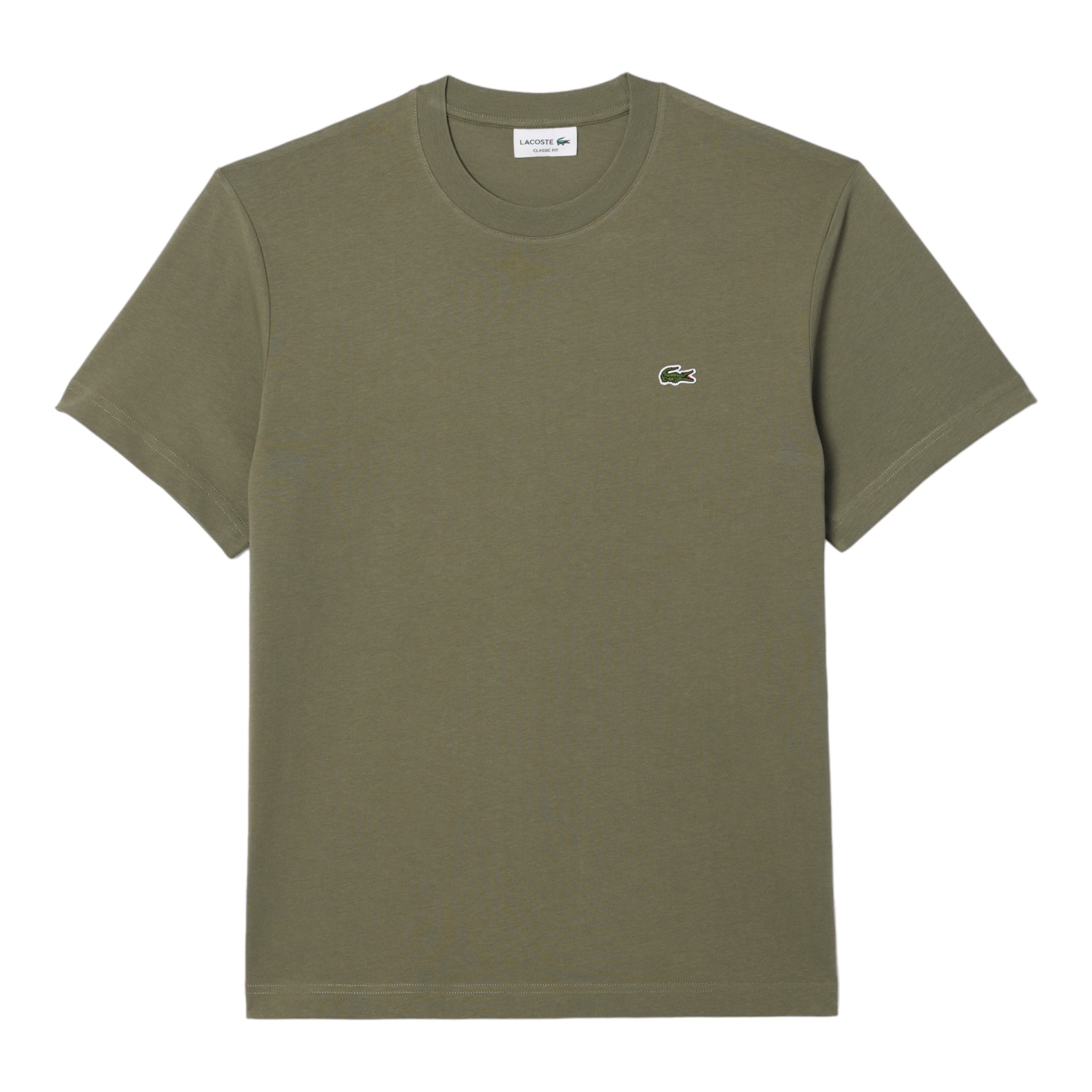 T-Shirt Classic Fit In Jersey Khaki TH731800316 Lacoste