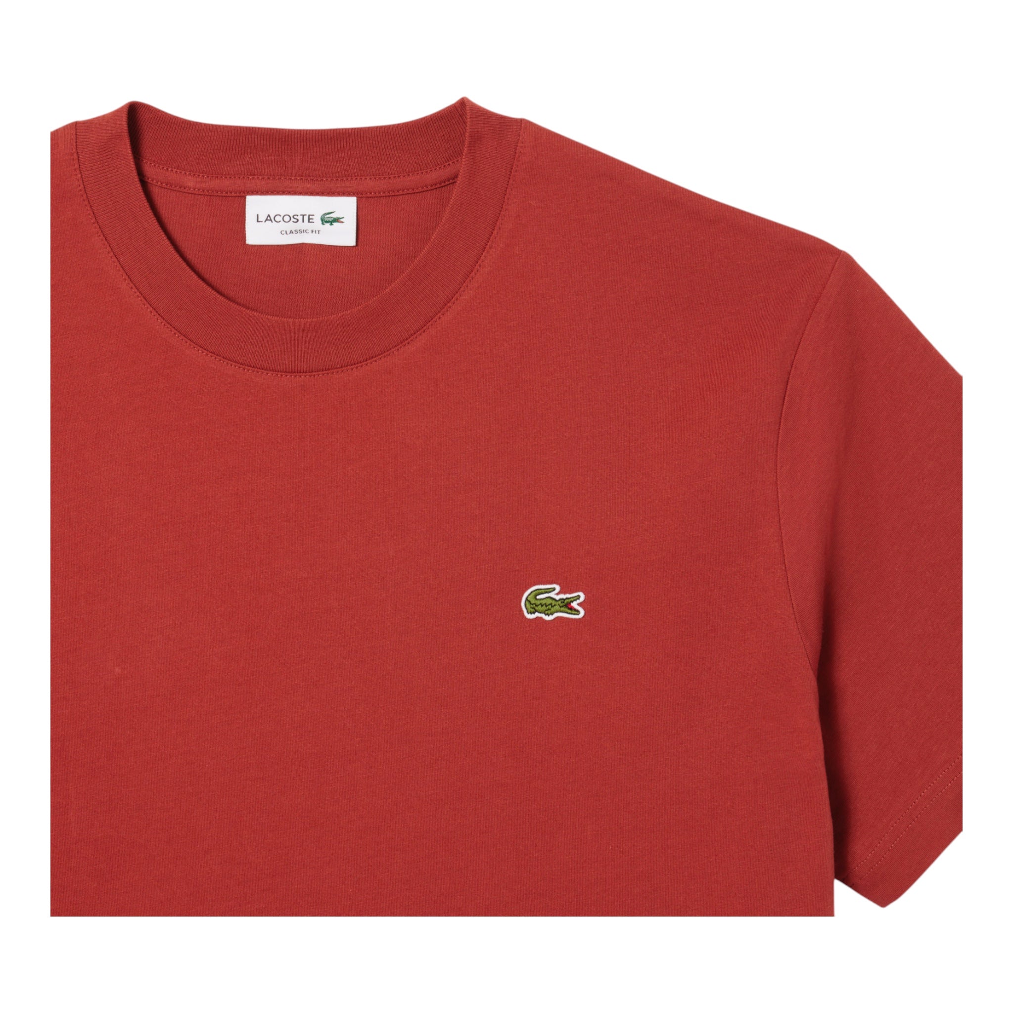 T-Shirt Classic Fit In Jersey Marron TH731800AFS Lacoste