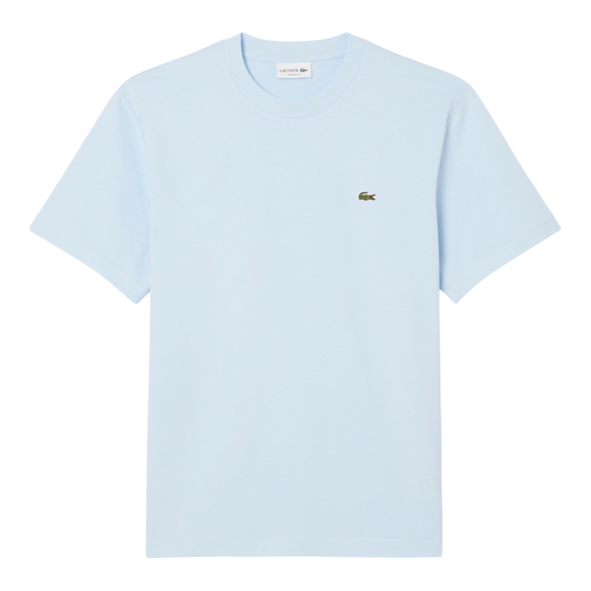 T-Shirt Classic Fit In Jersey Blu Chiaro TH731800T01 Lacoste