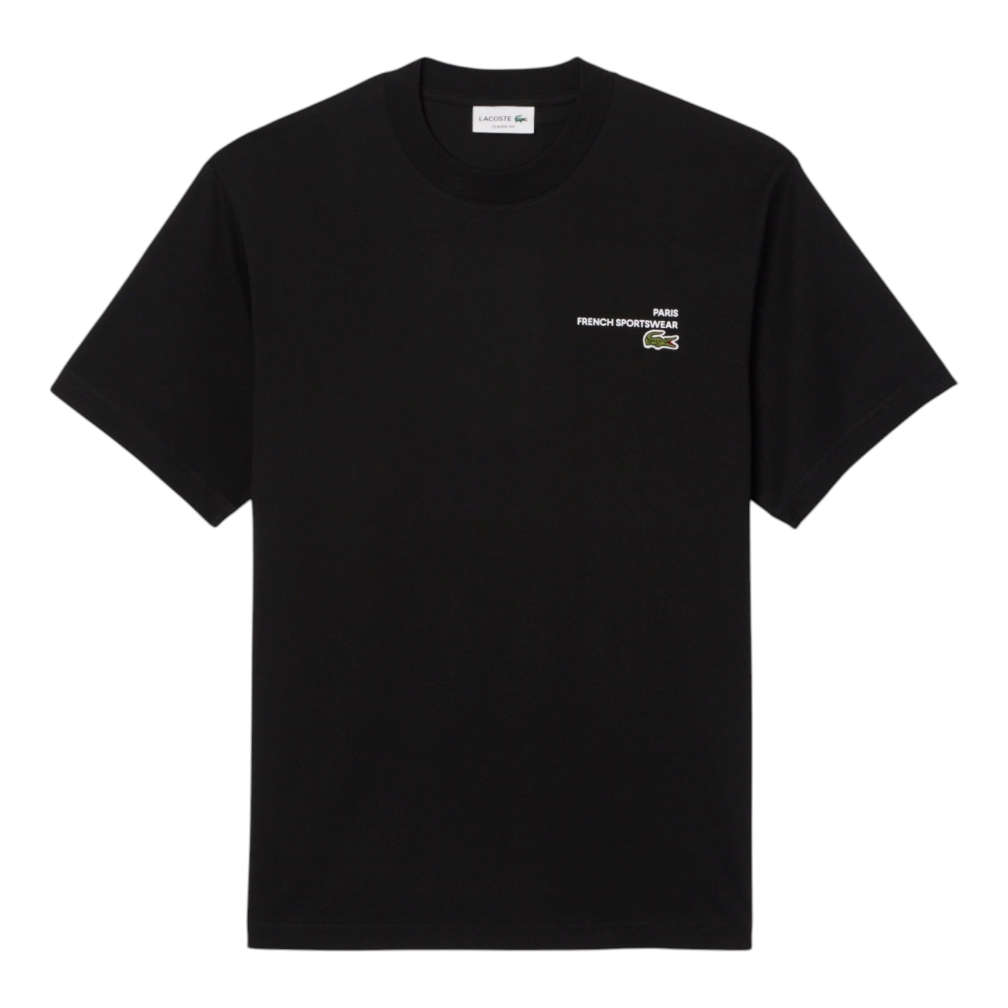 T-Shirt Con Stampa In Jersey Nero TH9880 00 031 Lacoste