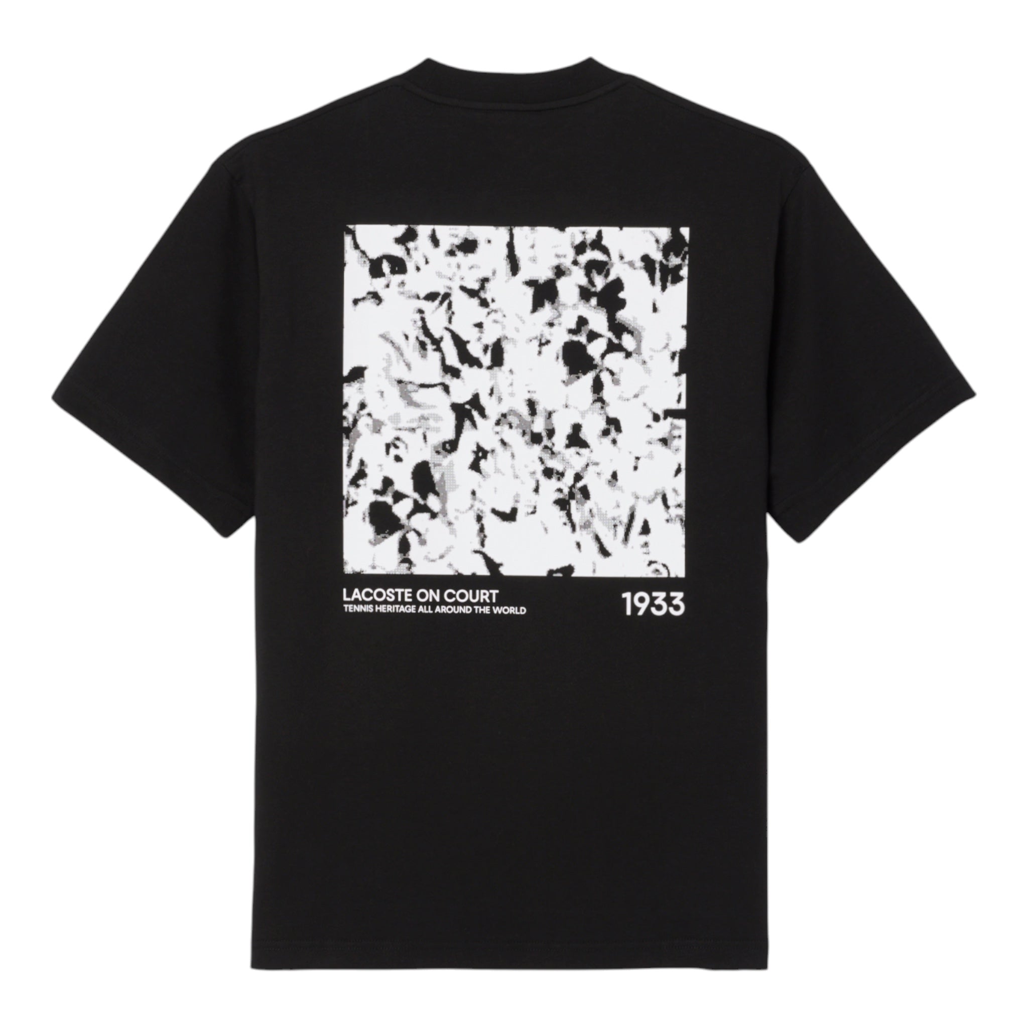 T-Shirt Con Stampa In Jersey Nero TH9880 00 031 Lacoste