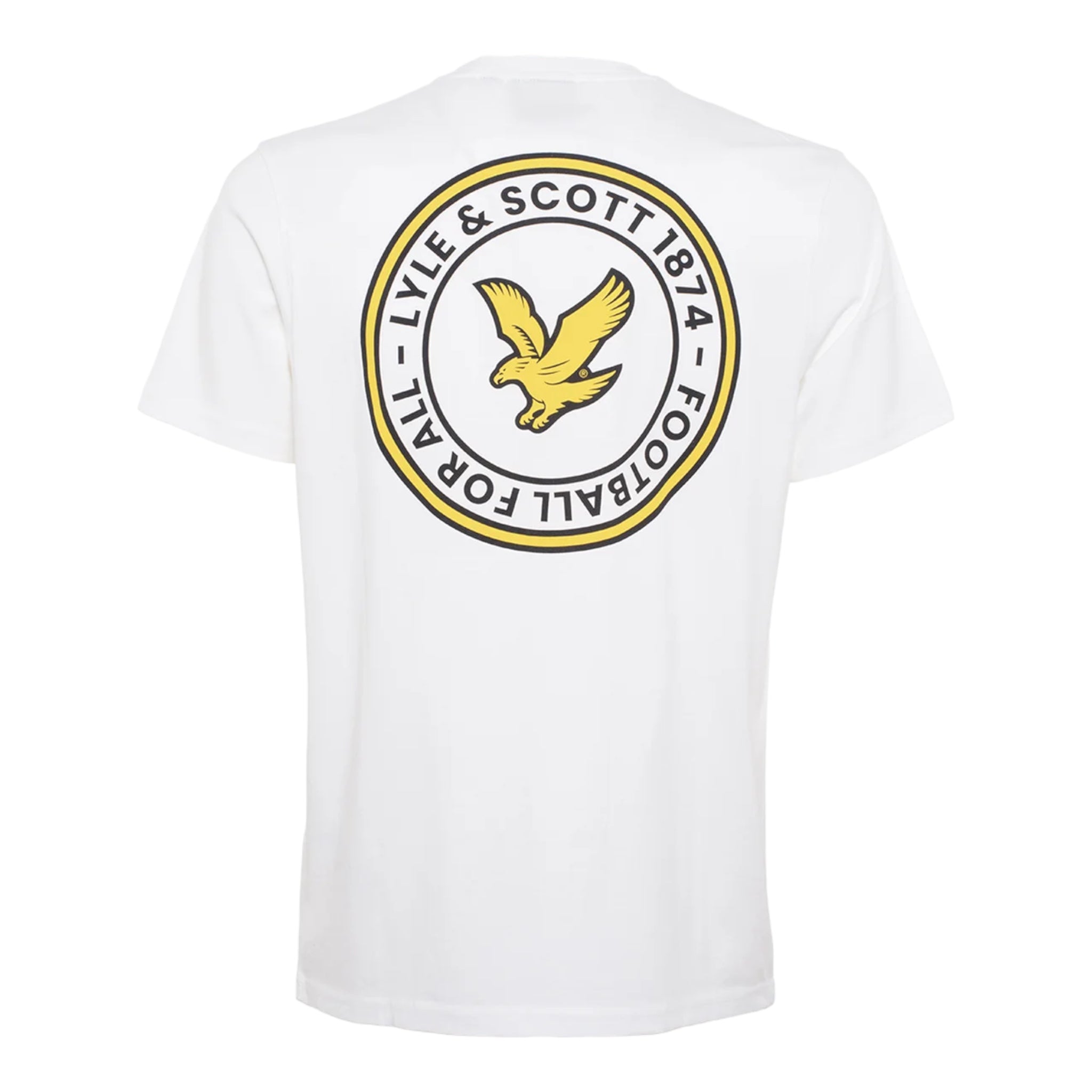 T-Shirt Football For All Bianco/Giallo TS400GR1 X700 Lyle & Scott