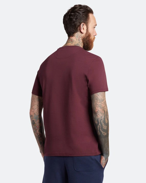 Lyle & Scott Plain T-Shirt Burgundy Z562 TS400V0G/Z562