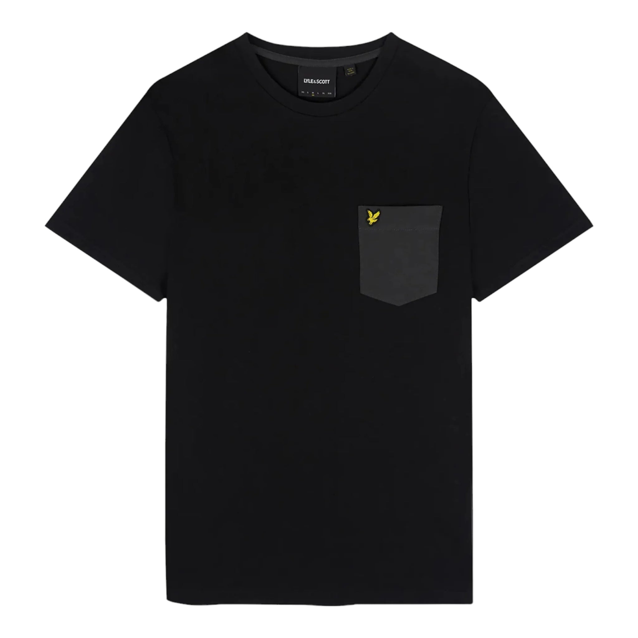 T-Shirt Contrast Pocket Tee Nera TS831VOG X176 Lyle & Scott