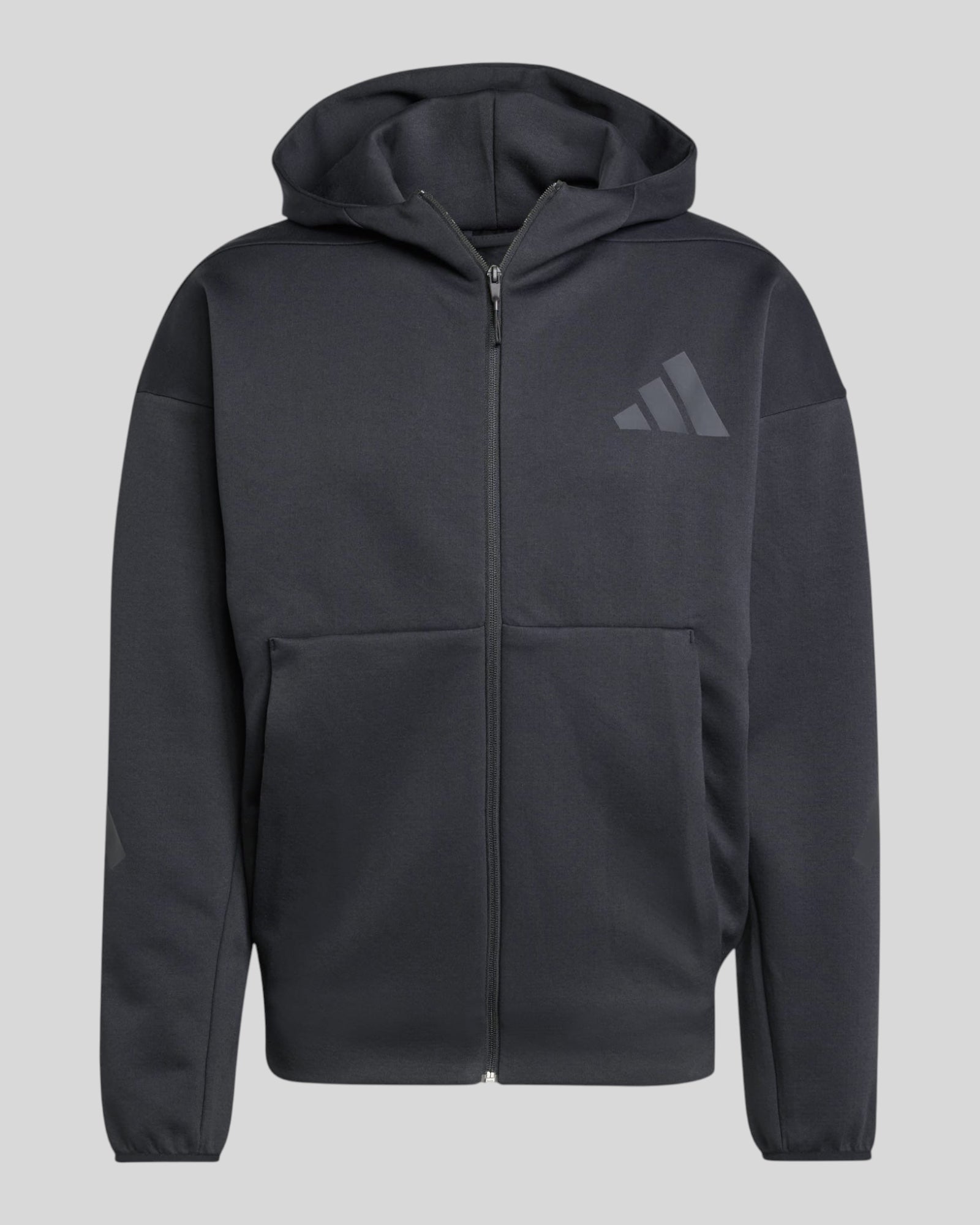Felpa Con Cappuccio e Zip Track Jacket ZNE Nera JE7538 Adidas