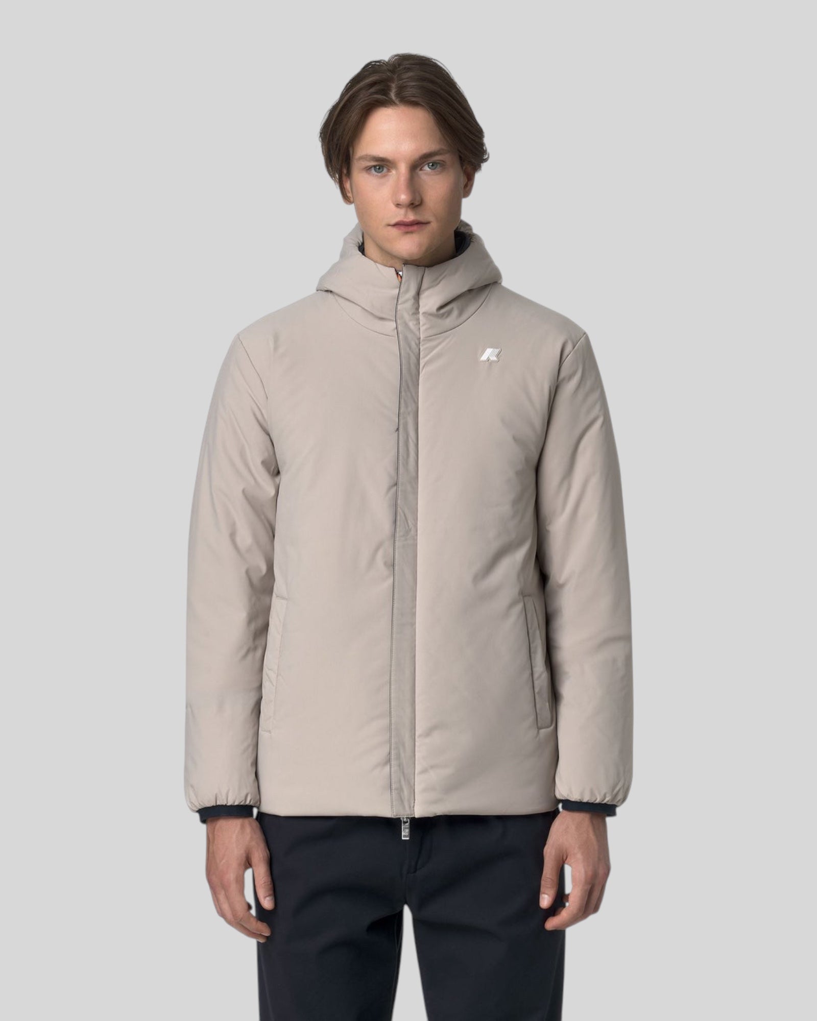 Giubbotto Reversibile Jack St Warm Double Blue Depth - Beige Cashmere K6128VW BBC K-WAY