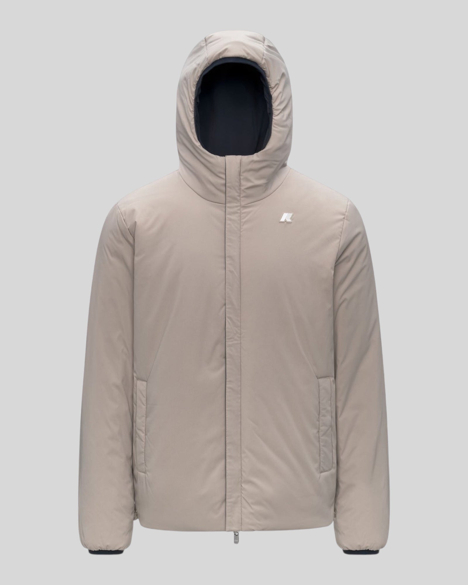 Giubbotto Reversibile Jack St Warm Double Blue Depth - Beige Cashmere K6128VW BBC K-WAY