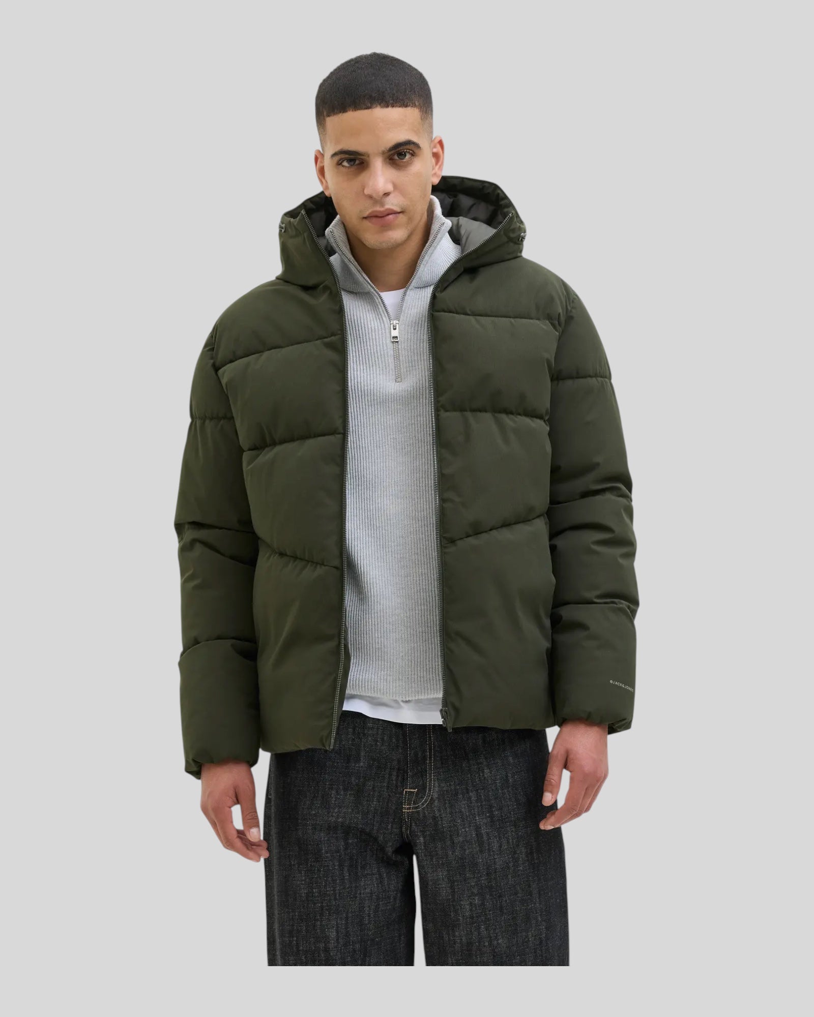 Giubbotto Con Cappuccio Global Puffer Jacket Rosin 12283517 Jack & Jones