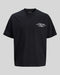 T-Shirt Jcodust Script Back SS Nero 12292982 Jack & Jones