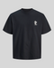 T-Shirt Jormaine Back Tee Nera 12291780 Jack & Jones