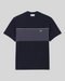 T-Shirt Classic Fit Color Block Nero/Grigio TH0896-00-4CI Lacoste