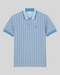 Polo In Jacquard Classic Fit Monogramma Bleu Chiaro DH1417 00 1QI Lacoste