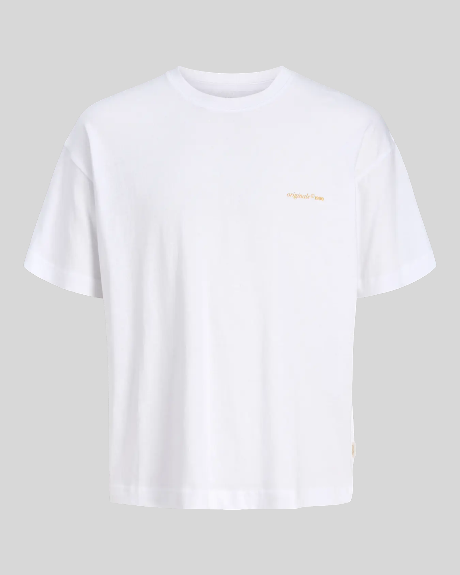 Brillantina Store white 100% cotton t-shirt with short sleeves, crew neck, and a small graphic print on the chest.