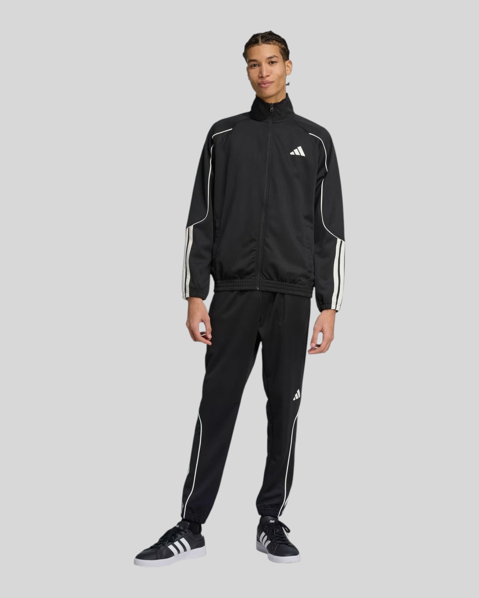 Tuta Completa 3 Stripes Stadium Track Suit Nero JN1817 Adidas