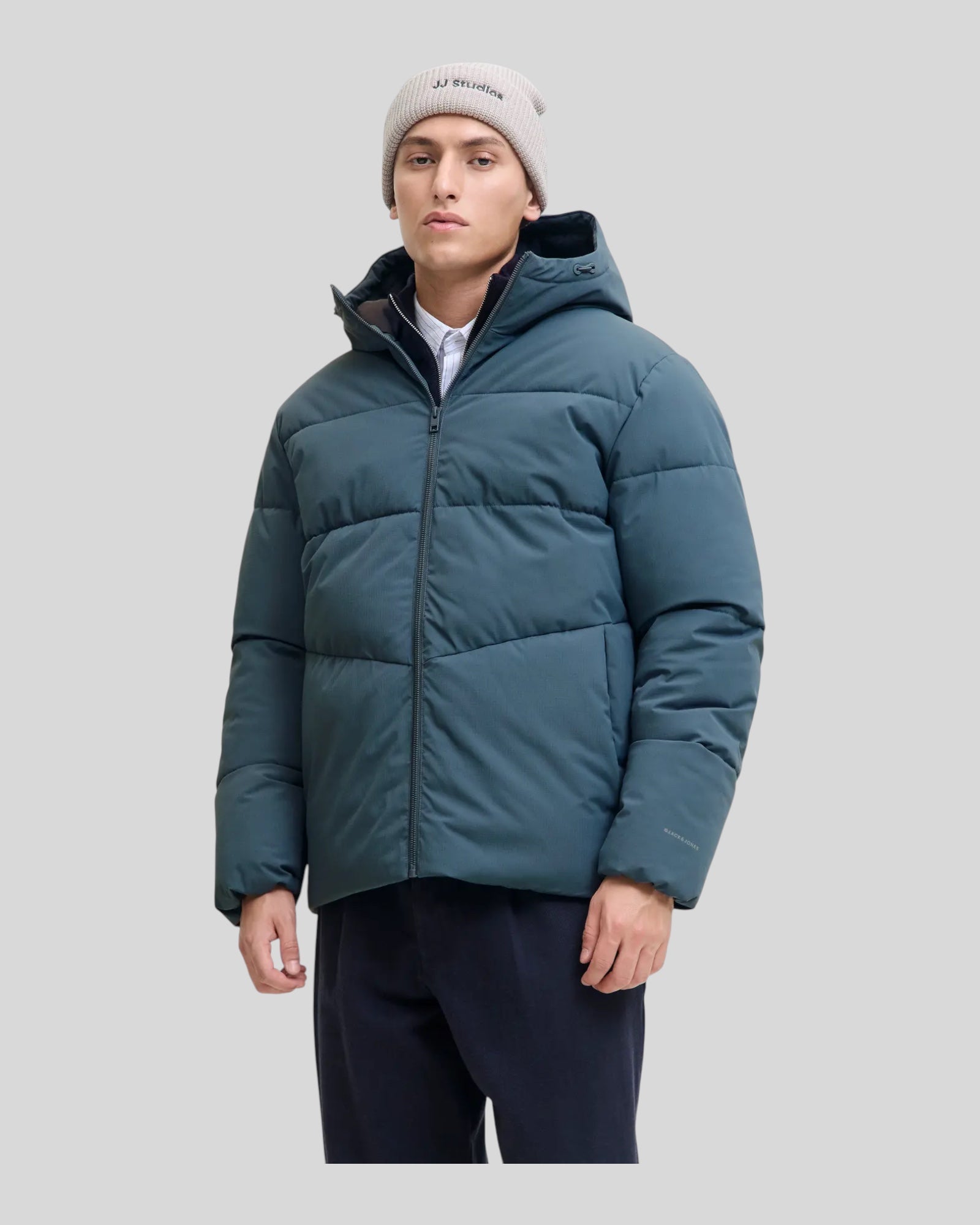Giubbotto Con Cappuccio Global Puffer Jacket Orion Blue 12283517 Jack & Jones
