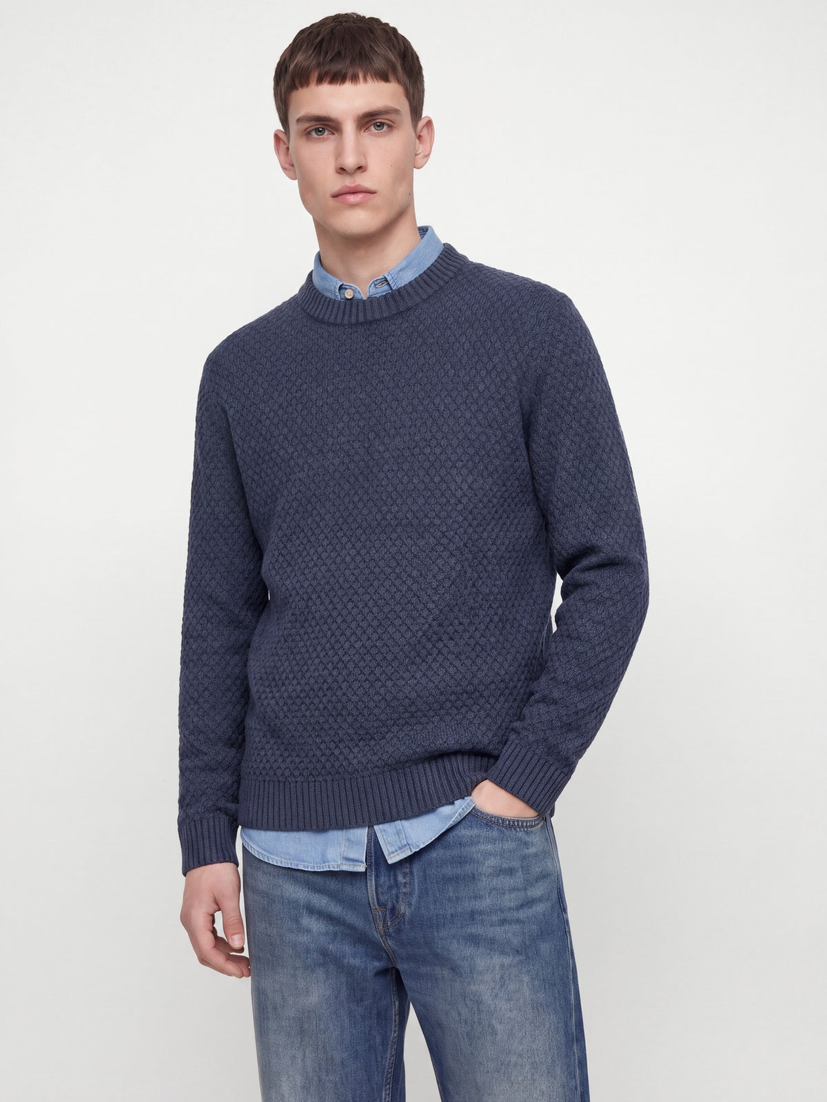 Maglione Jack & Jones JJBlake Knit Crew Neck Navy Blazer 12299084