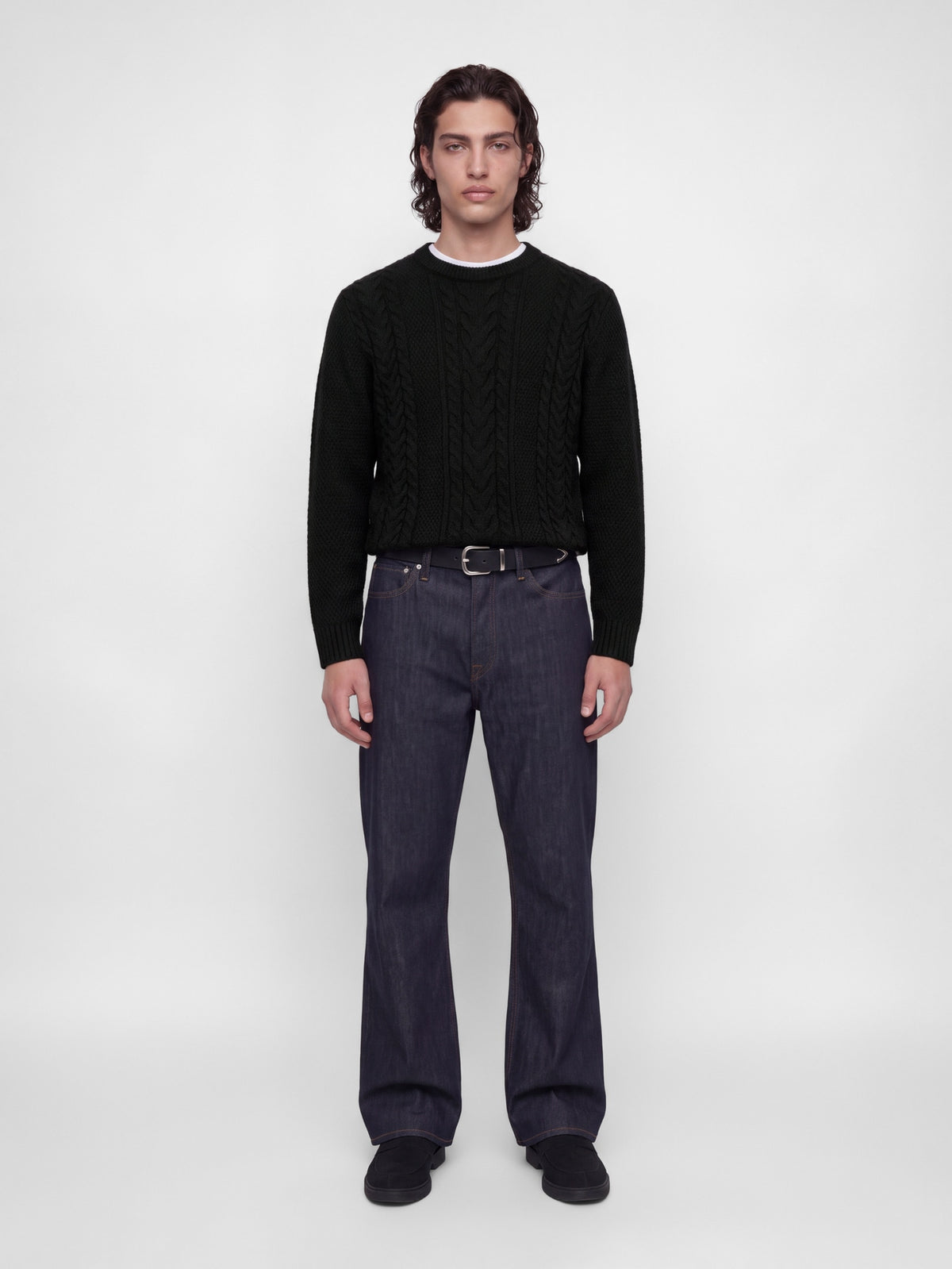 Maglione Jack & Jones Regular Fit Girocollo Dark Grey Melange 12298510