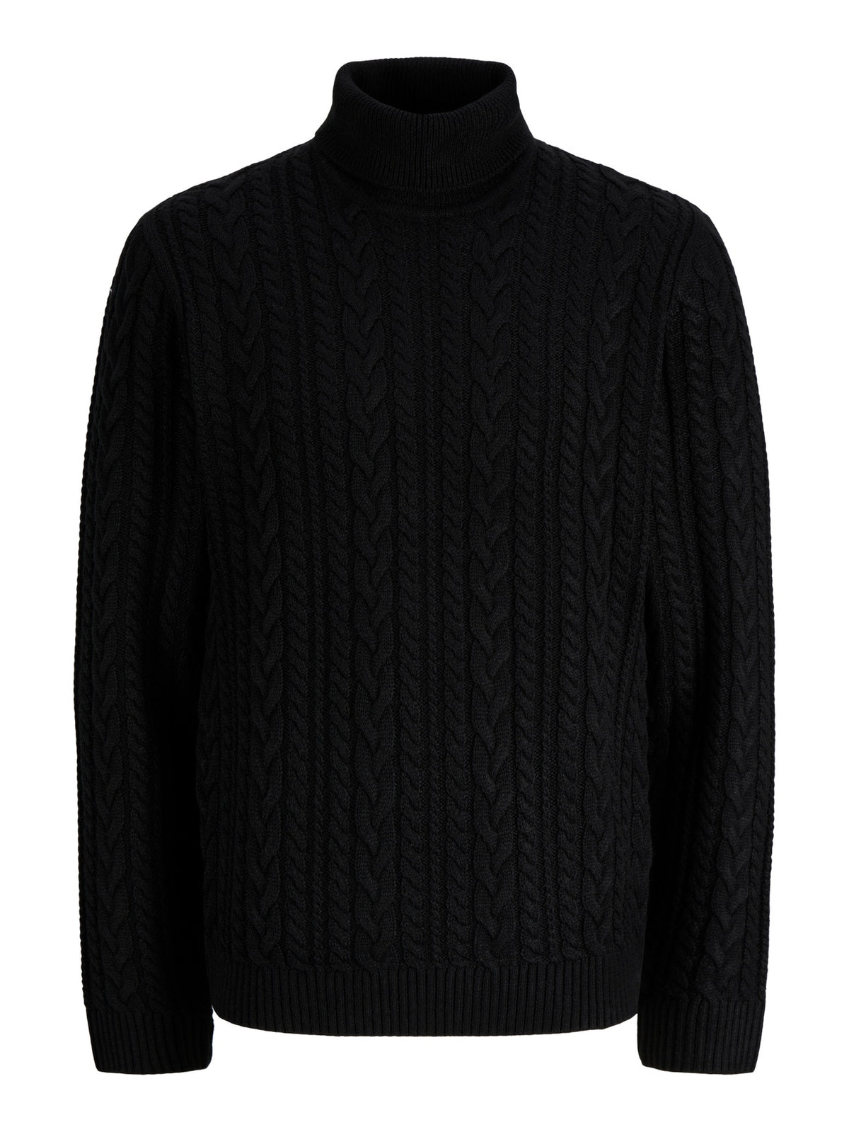 Maglione Jack & Jones JPRBLUCALLUM Cable Knit Roll Neck Black 12299948
