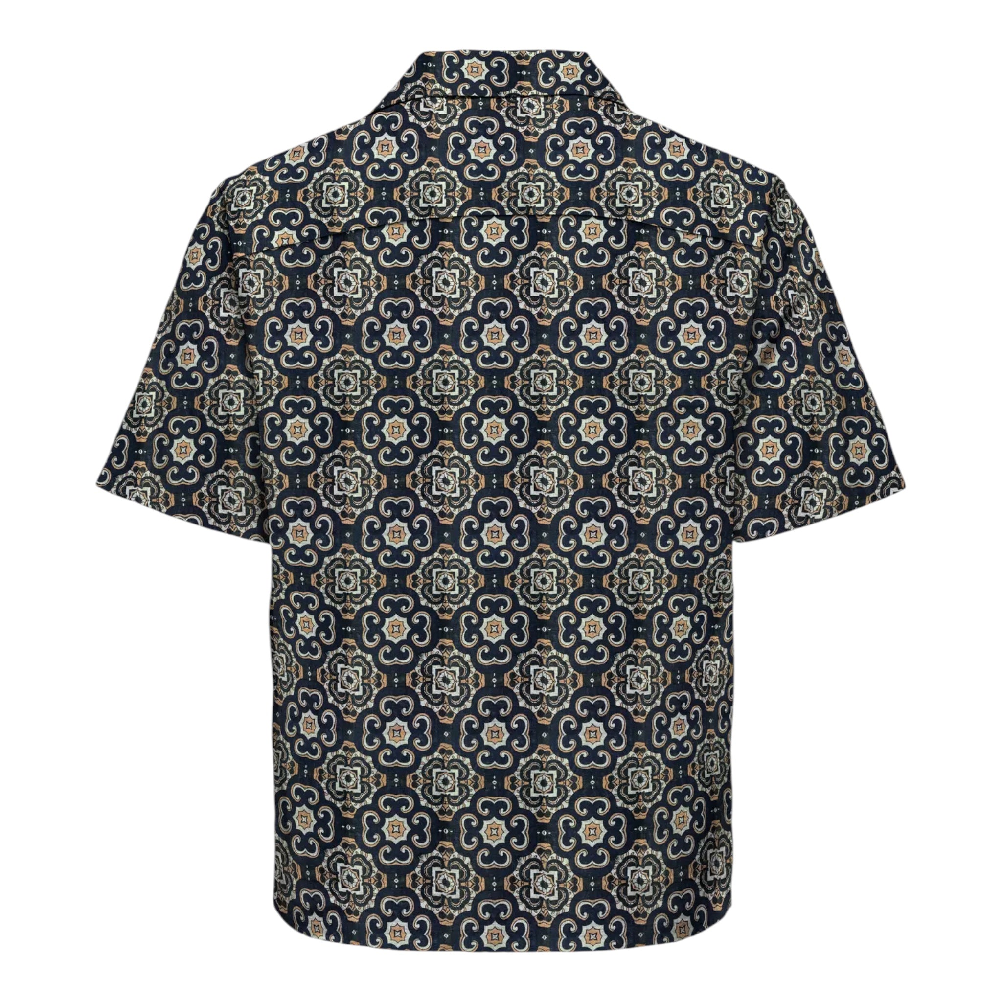 Camicia Maniche Corte Caiden Reg Aop Shirt Cork Lisabon 22032833 Only & Sons