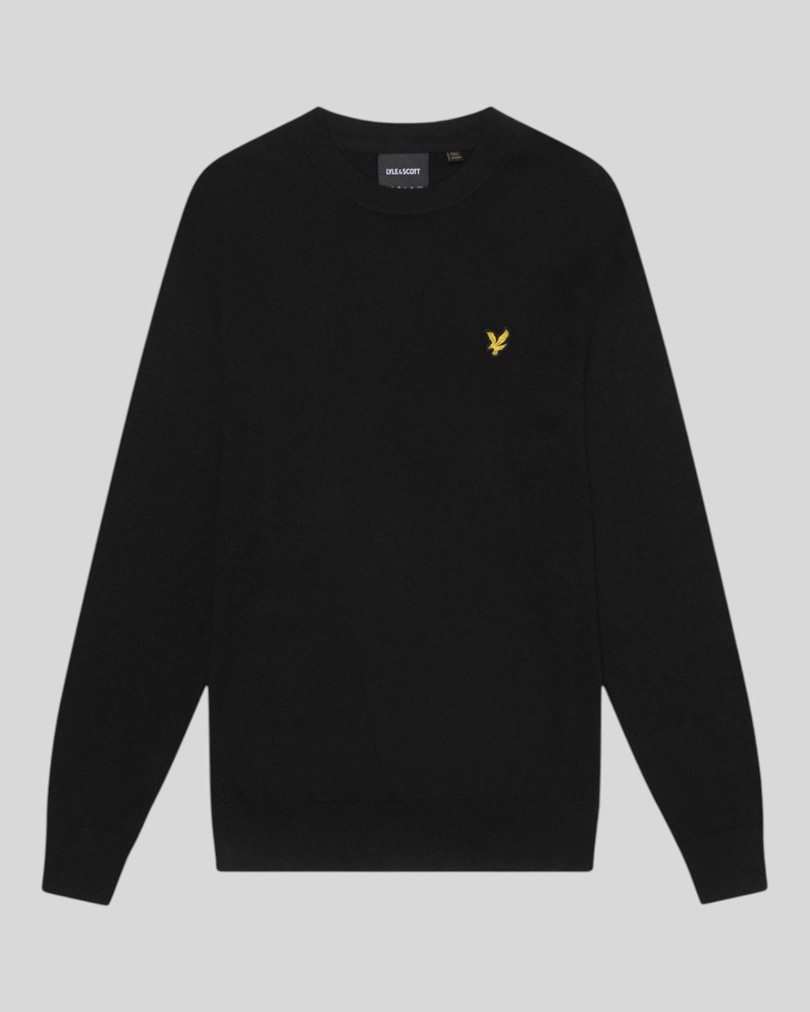 Maglione Girocollo Cotton Merino Crew Jumper Nero KN2110VC Z865 Lyle & Scott