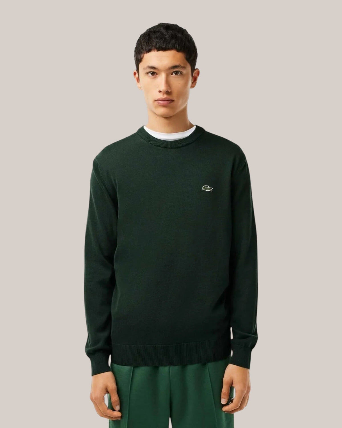 Maglione Lacoste AH3225-00-YZP Verde - retro