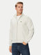 Felpa Uomo Lacoste Paris Jacquard con Zip Grigio / Bianco SH1368-00-4IW