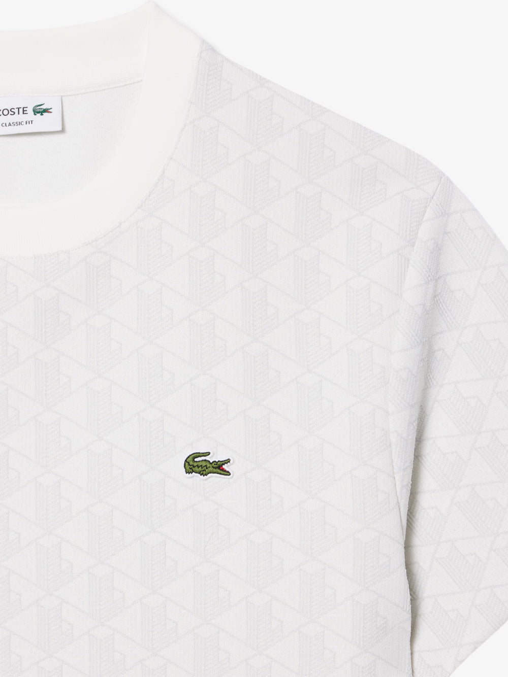 Dettaglio monogramma T-Shirt Lacoste TH1197-00-4IW