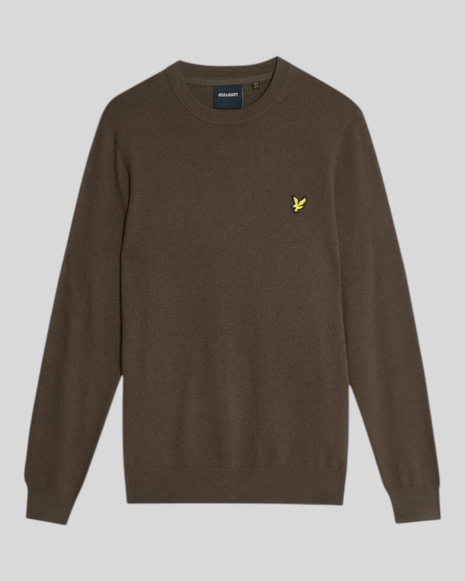Maglione Girocollo Cotton Merino Crew Jumper Espresso KN2110VC X863 Lyle & Scott