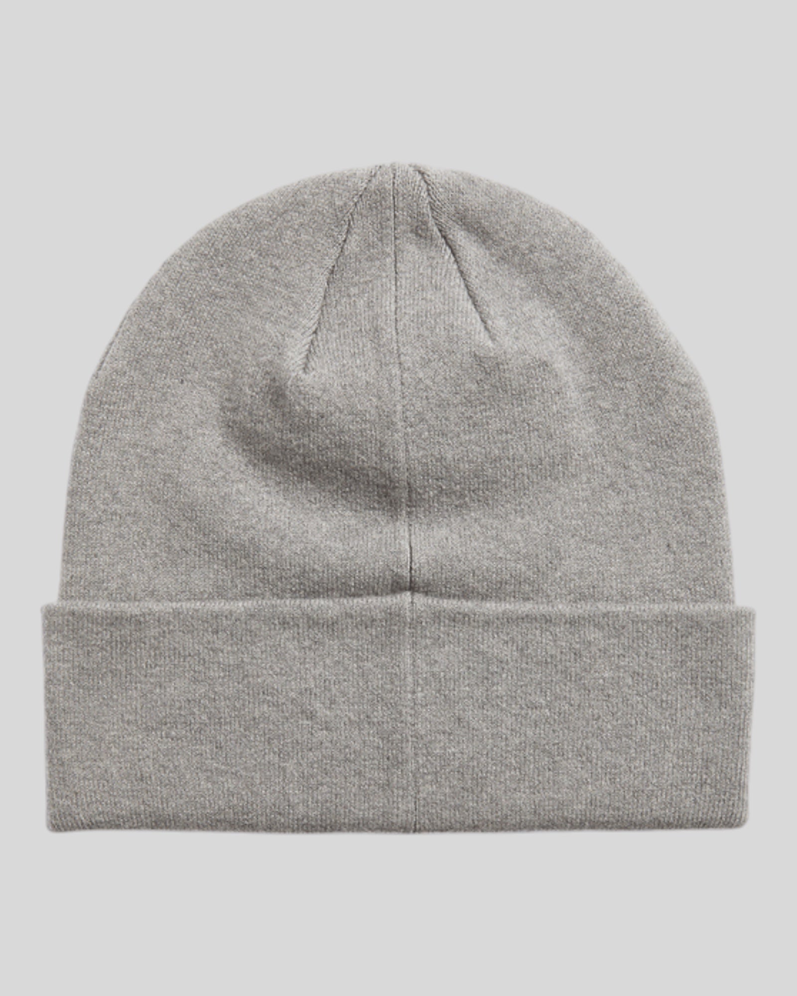 Cappello Con Risvolto Merino Wool Blend Beanie Mid Grey Merl HE2313A T28 Lyle & Scott