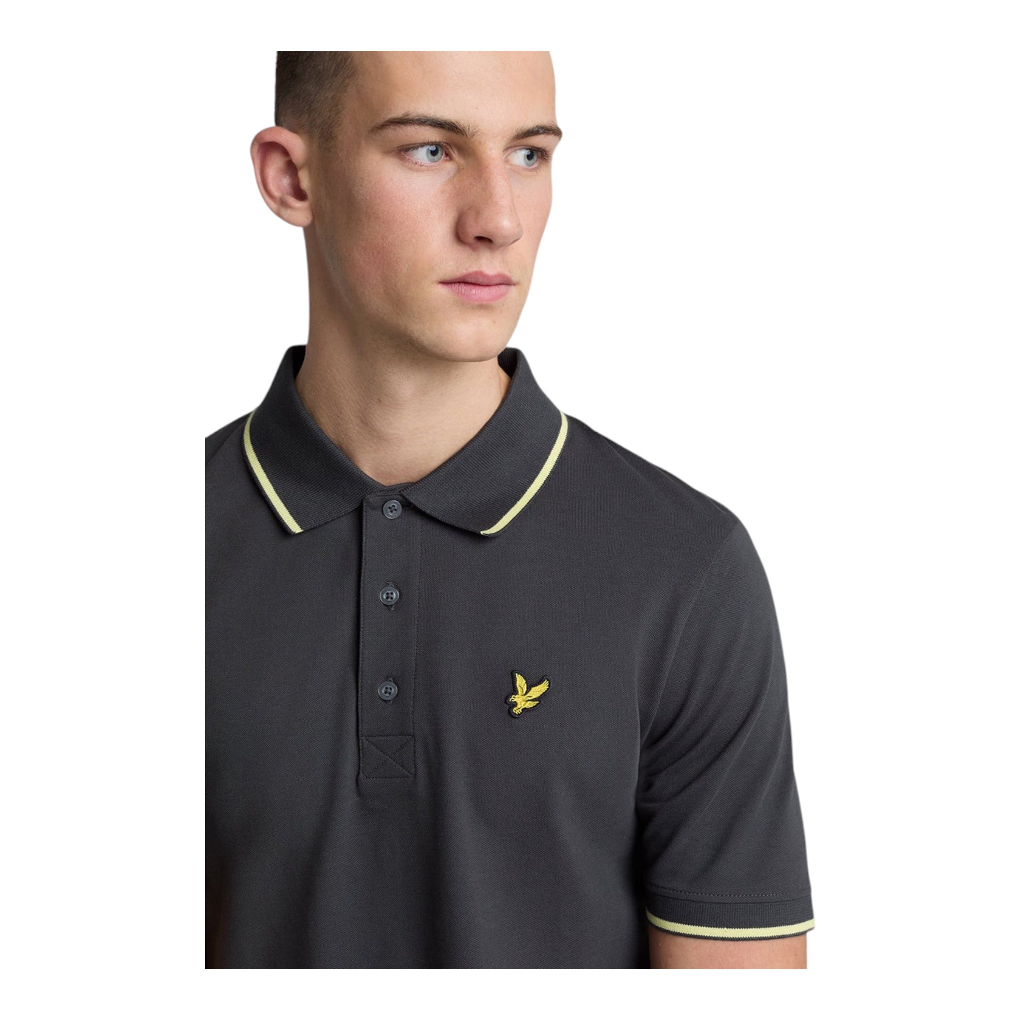 Polo M Tipped Gunmetal Steward SP1524VOG X735 Lyle & Scott
