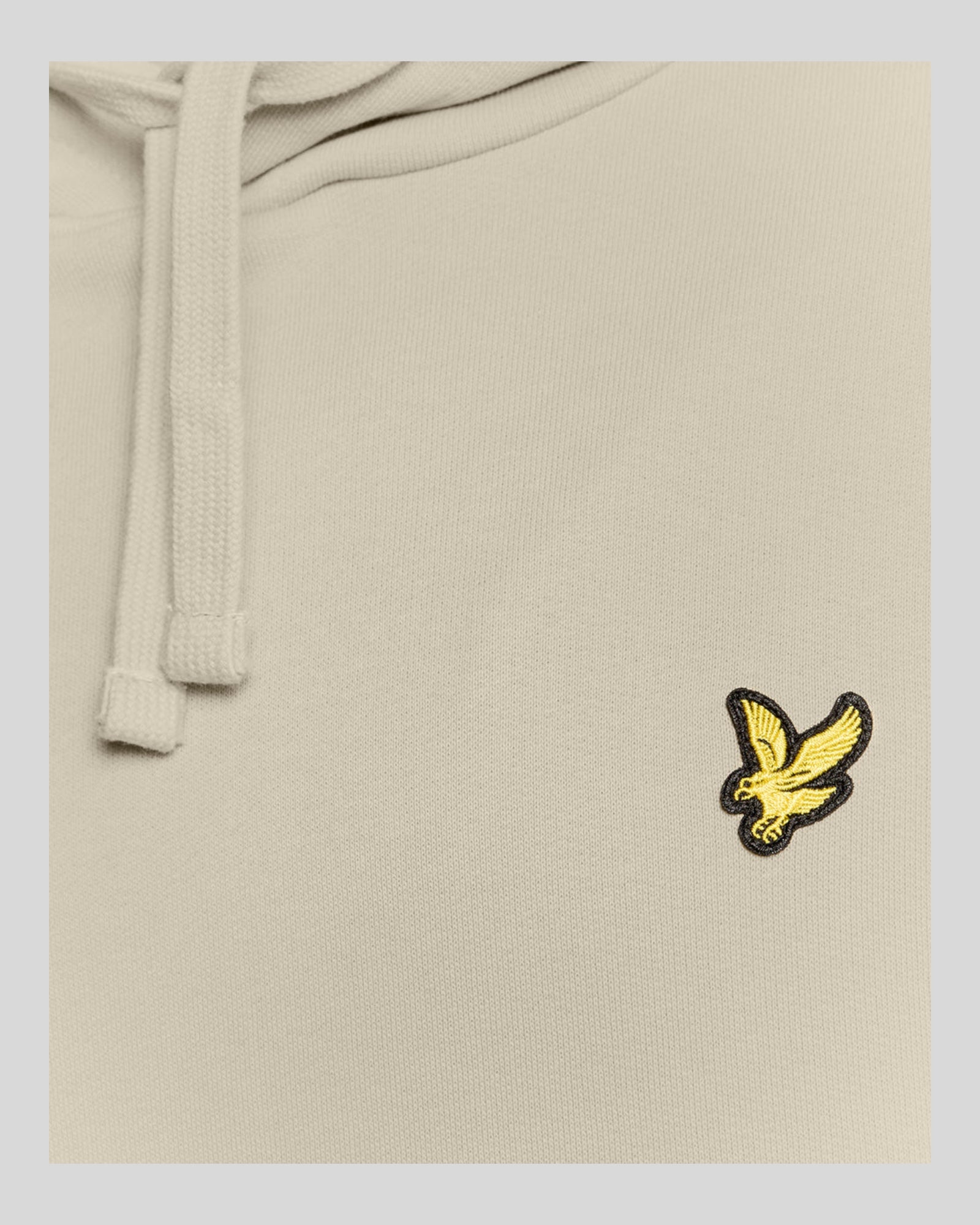 Felpa Con Cappuccio Brushed Hoodie Sweatshirt Grey Taupe ML1139V X865 Lyle & Scott