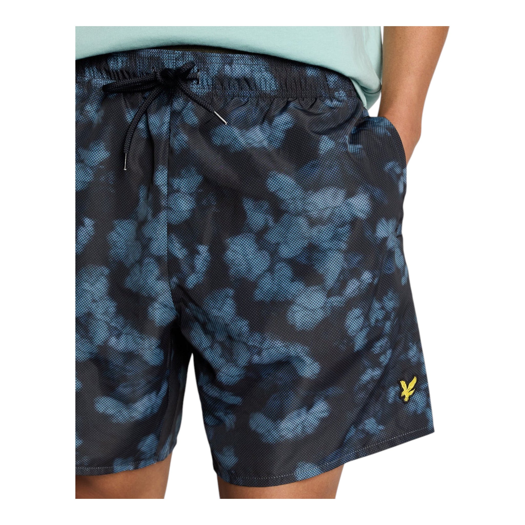 Costume Da Mare Digital Print Swim Short Aquamarine SH2204V Lyle & Scott