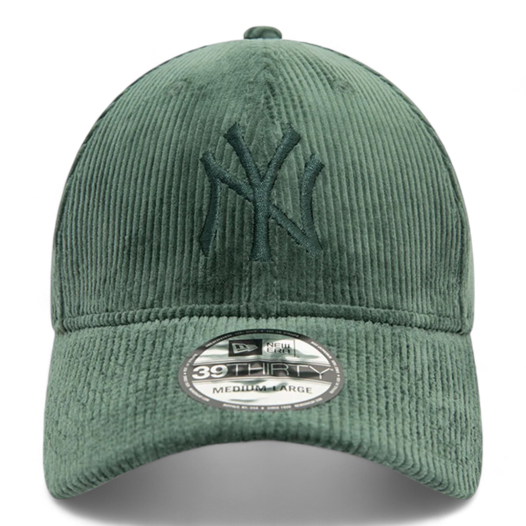 Cappello Con Visiera New York Yankees Corduroy 39Thirty Verde 60565398 New Era