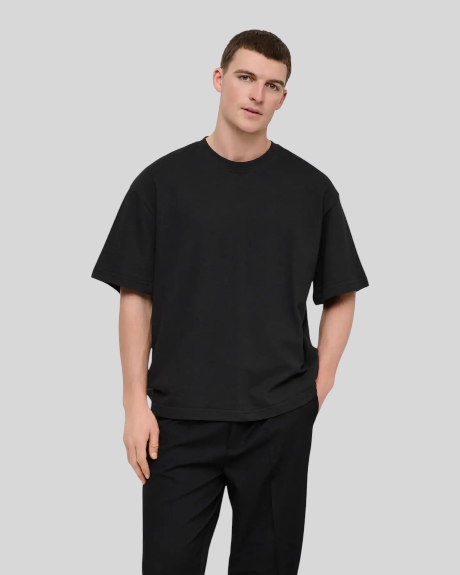 T-Shirt Strutturata Onslenny Oversize Tee Nero 22036392 Only & Sons