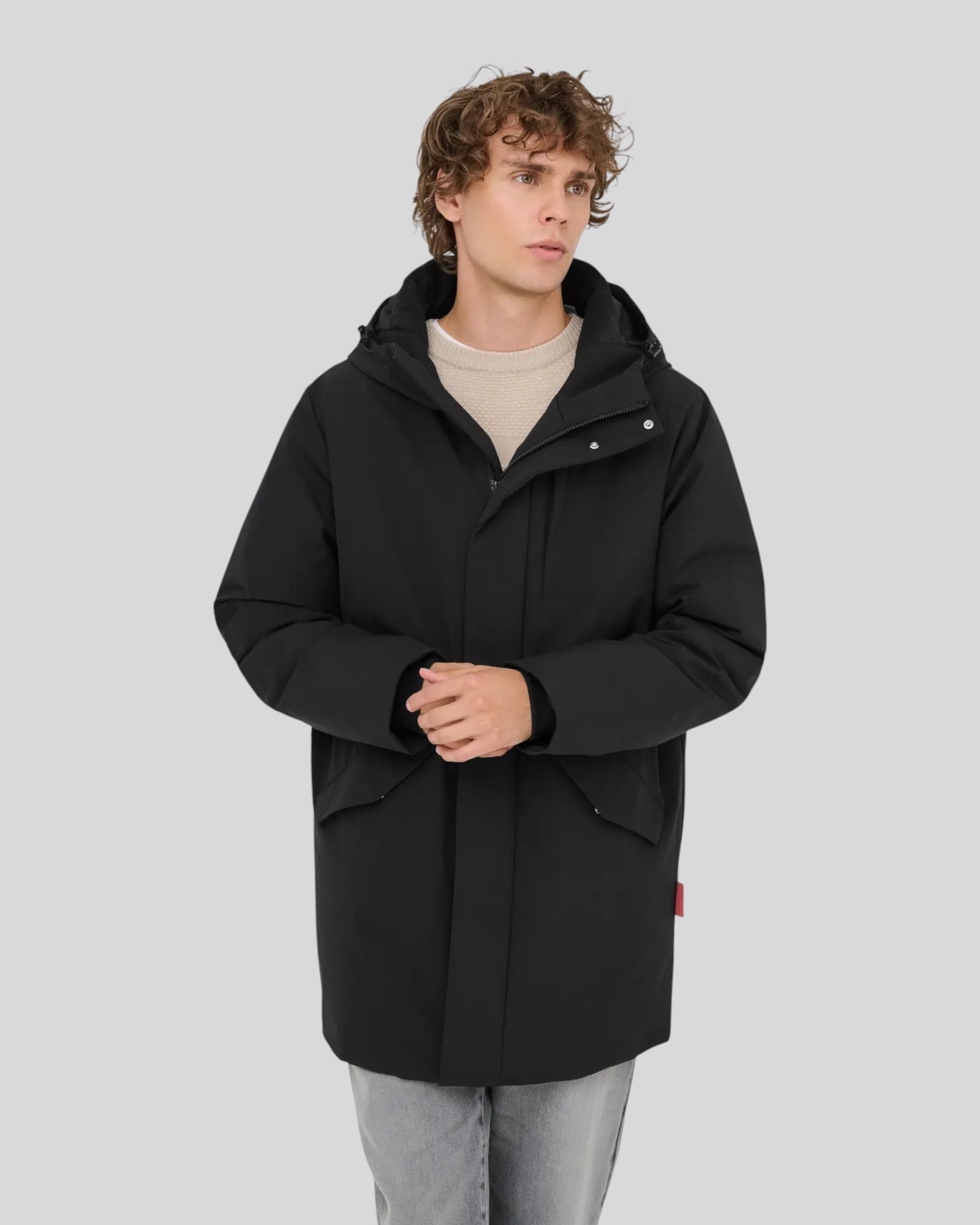 Giubbotto Parka Con Cappuccio Onssayn Waterproof Stretch Nero 22034894 Only & Sons