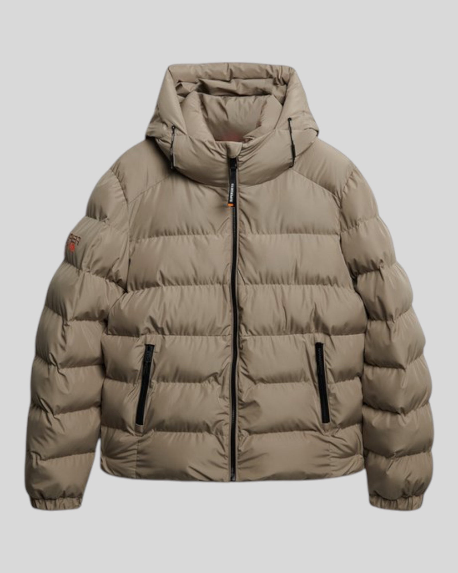Giubbino Con Cappuccio Hooded Sports Puffer Jacket  Beige M5011905A Superdry