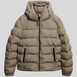 Giubbino Con Cappuccio Hooded Sports Puffer Jacket  Beige M5011905A Superdry