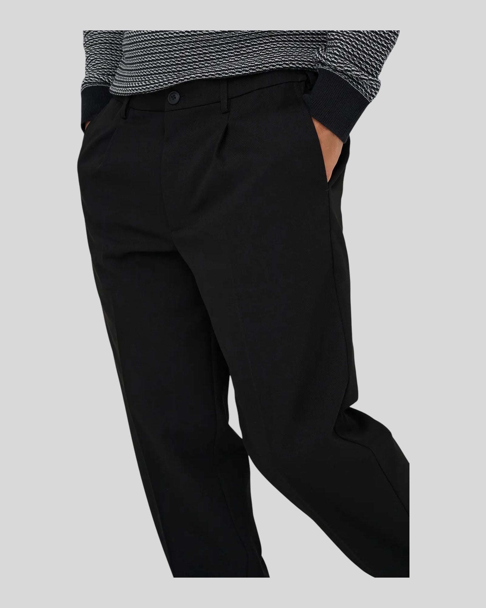 Pantaloni Tailored Onsmiro Tapered Nero 22035160 Only & Sons